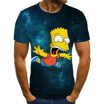 

2020 new 3D printing Simpson clothing youth children T-shirt 3DT shirt shirt Harajuku men and women T-shirt
