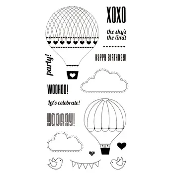 

Clear stamp Scrapbook DIY photo cards account News the sky the limit party rubber stamp transparent stamp Handmade card stamp