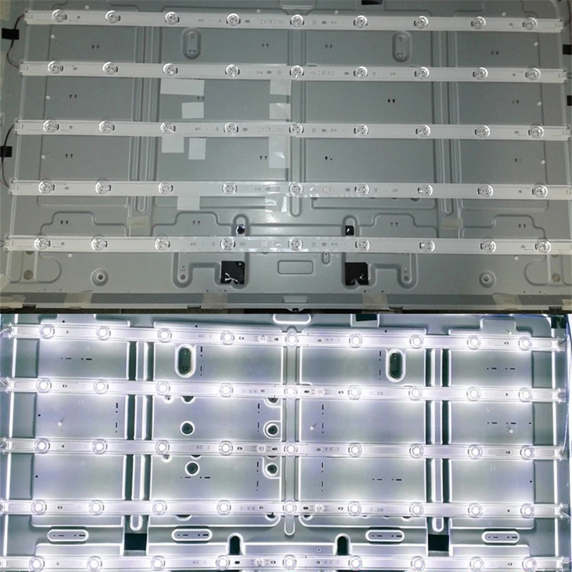 TUCANSBP Striscia LED da 10 Pezzi Compatibile for LG 50LB6300 50lb650v