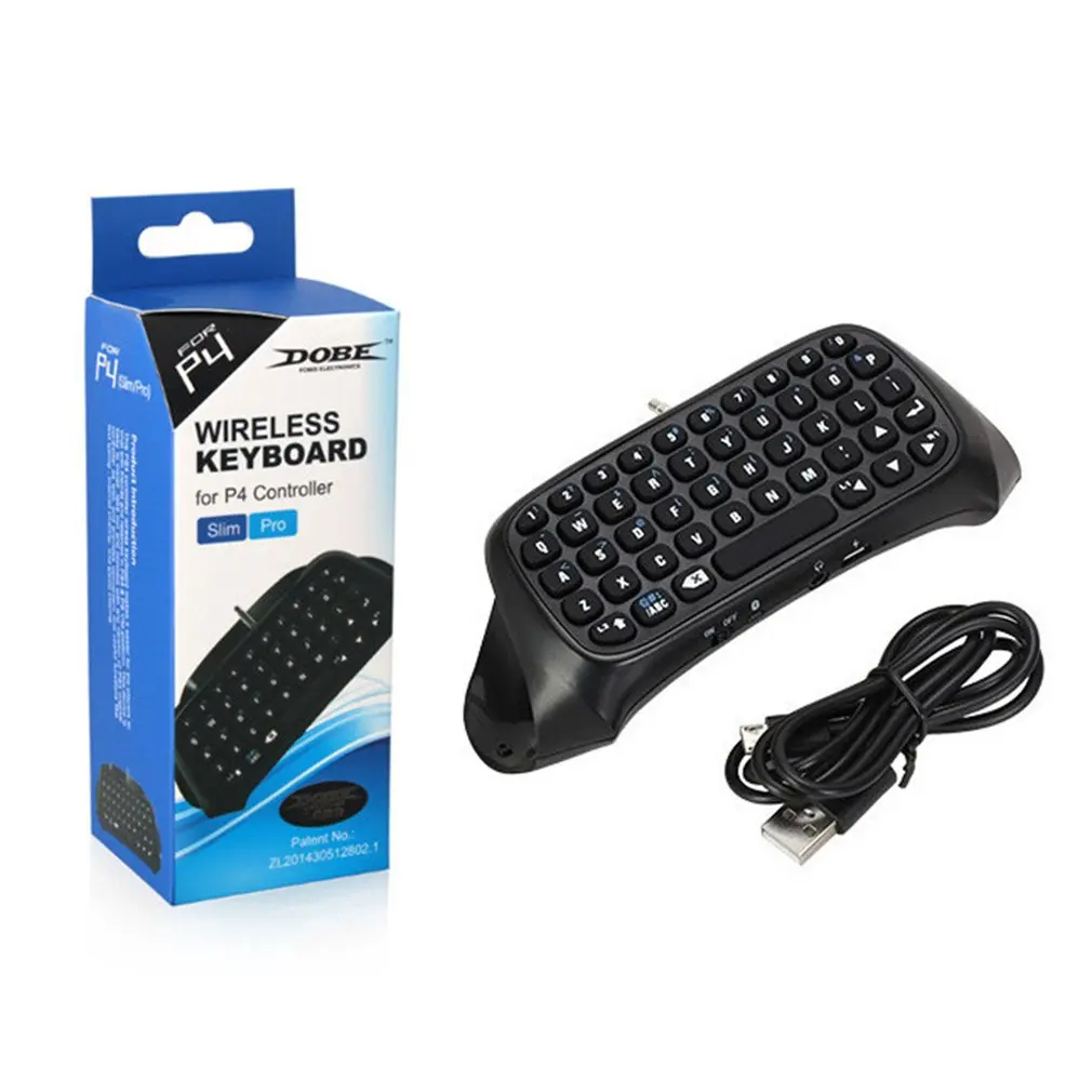 

Mini Wireless Keyboard, With Touchpad Mouse, For PS4, Backlit Handle, Bluetooth Rechargeable Keyboard, Chatpad Adapter
