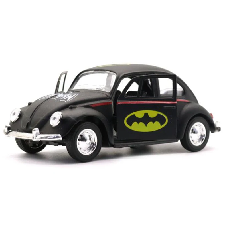 

12.6CM 1:32 Scale Diecast Alloy Car Model Pull Back Vehicles Toys Batman Hero Painting Children Kids Gifts Collection Display