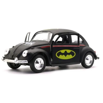 

12.6CM 1:32 Scale Diecast Alloy Car Model Pull Back Vehicles Toys Batman Hero Painting Children Kids Gifts Collection Display