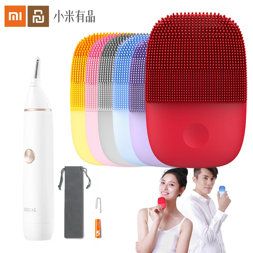 Xiaomi InFace электрическая Очищающая щетка для лица и Soocas IPX5 Водонепроницаемый