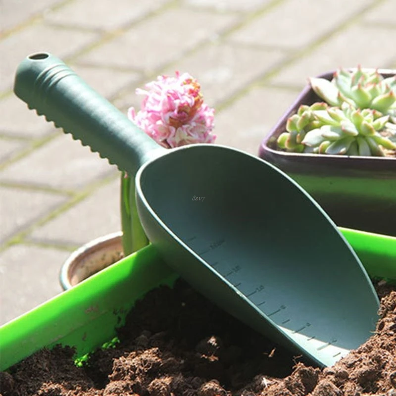 Random Color Miniature Small Plastic Garden Shovel Utility Soil Scoop