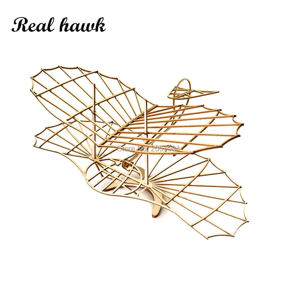 

ELERC DIY Craft, Wood Furnishing Building Kits, Christmas Gift Present, Building Toys, Otto Lilienthal GliderFree Shipping