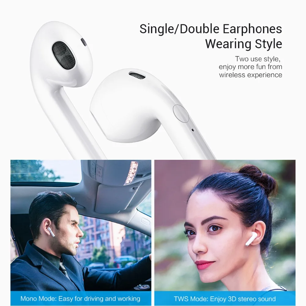 New i9S TWS Mini Wireless Earphones Bluetooth Headset Headphones Bluetooth 5.0 Stereo Sports Earbuds with Mic for Phone Andorid