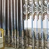 Curtain Set European Luxury Curtains With Valance For Living Room Curtain Set Bronzing Blue Curtains Ready made 051 ► Photo 3/6