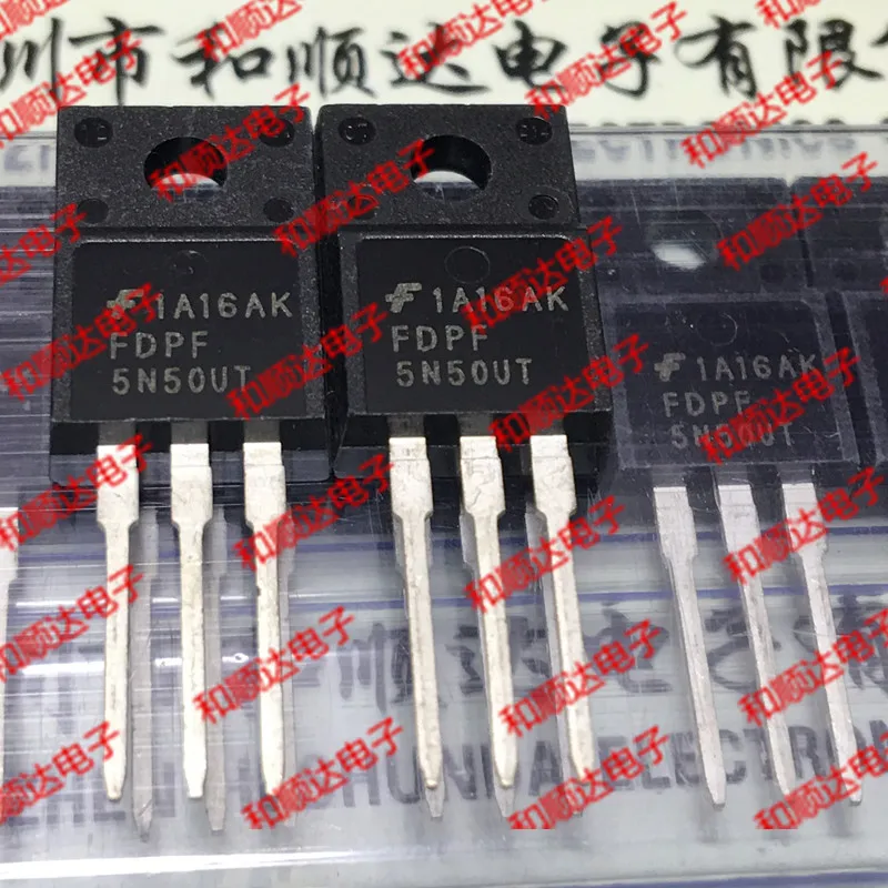 /5 предметов в лоте, FDPF5N50UT-220 500V 5A