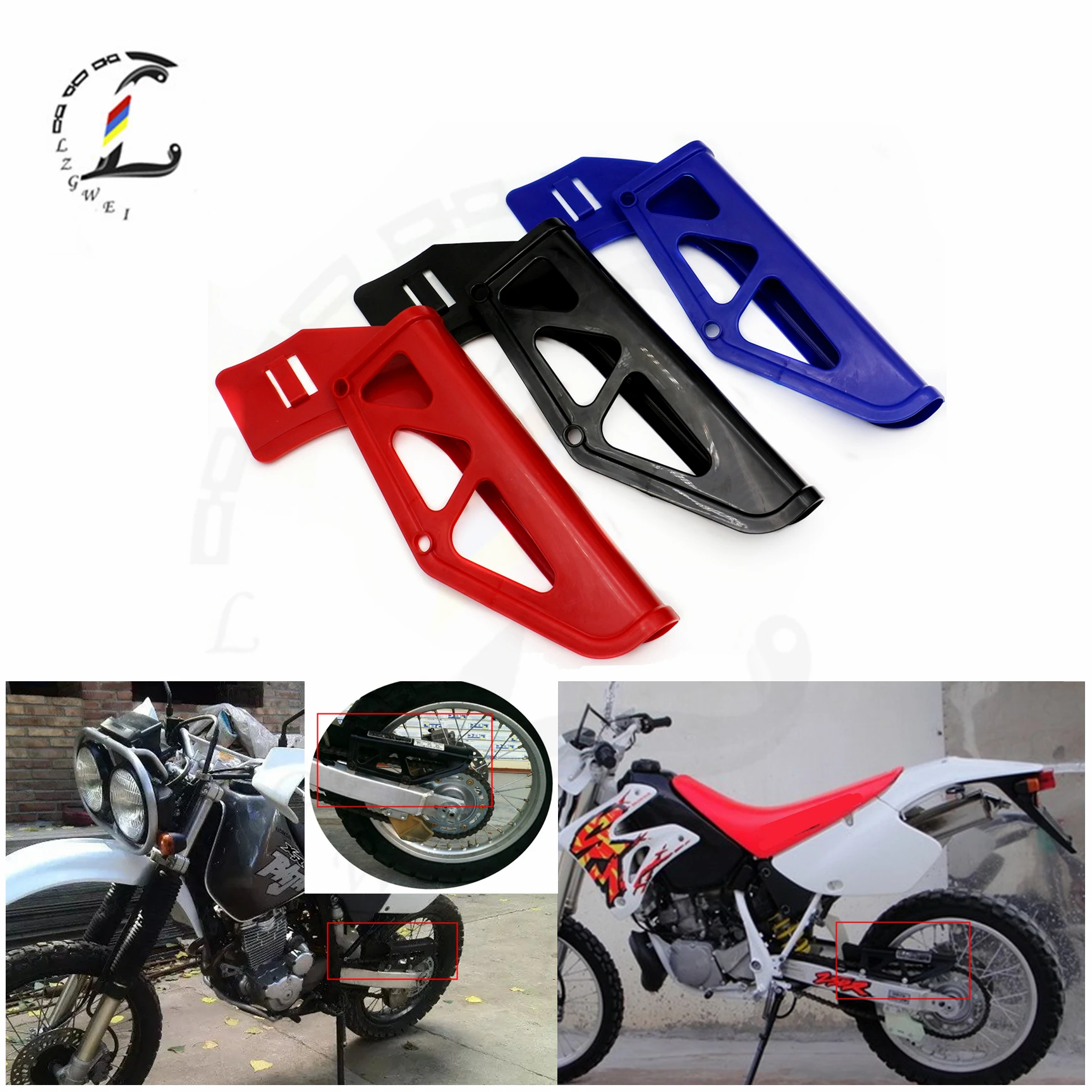 Motorcycle Chain Cover Sprocket Mudguard For Honda XR250  XR400 XR600 XR650 High Quality Side Guard Cover Protector number plate frame