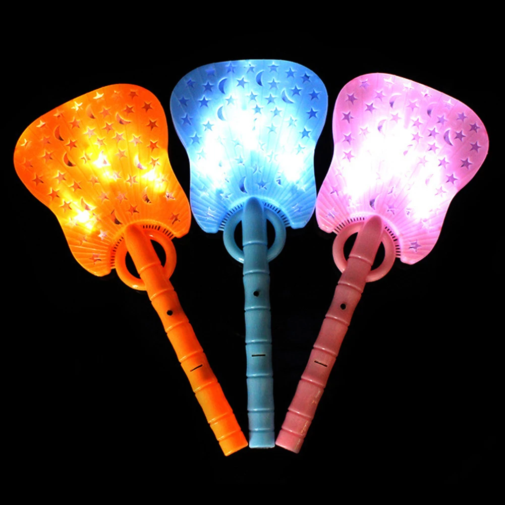 1 шт. ручной электрический вентилятор в виде листьев мигающий светодиодный светящийся палочка детские игрушки вечерние реквизиты
