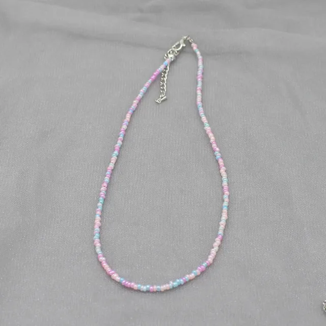 99176-fff7d4.jpg Collier ras du cou Simple en perles de rocaille pour femmes, Collier de bohème coloré fait à la main, cadeau de bijoux