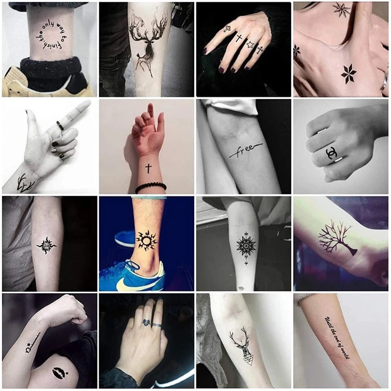 27RC 2 Color Temporary Tattoo Kit for Women Men Kids Fake Tattoos Semi Permanent Tattoo Ink Art Painting