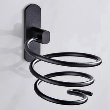 

High Quality 2019 Innovative Wall-mounted Hair Dryer stainless steel bathroom Shelf Storage Hairdryer holder for hairdryer