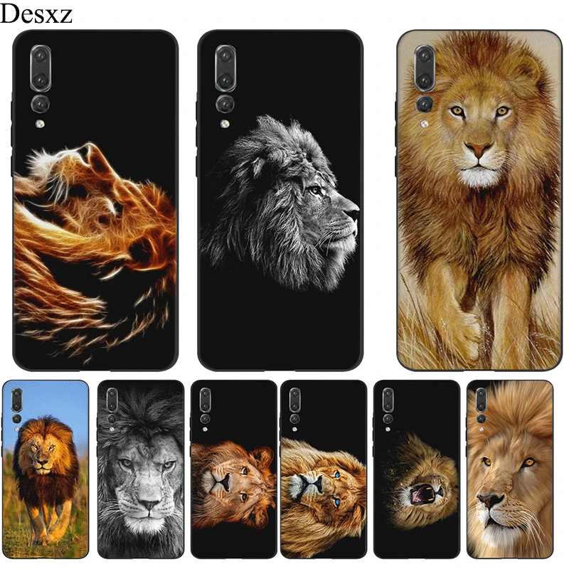 Мобильный Силиконовый чехол для телефона Honor Note 10 View 20 6A 7A 7C 7X8 8X 8C 9X9 Lite Pro Cover Lion Animal