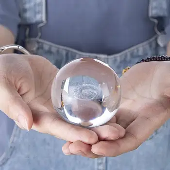 

60mm 3D Laser Engraved Galaxy Crystal Ball Miniature Model Crystal Craft Sphere Ornament Globe Glass Home Decor Gift