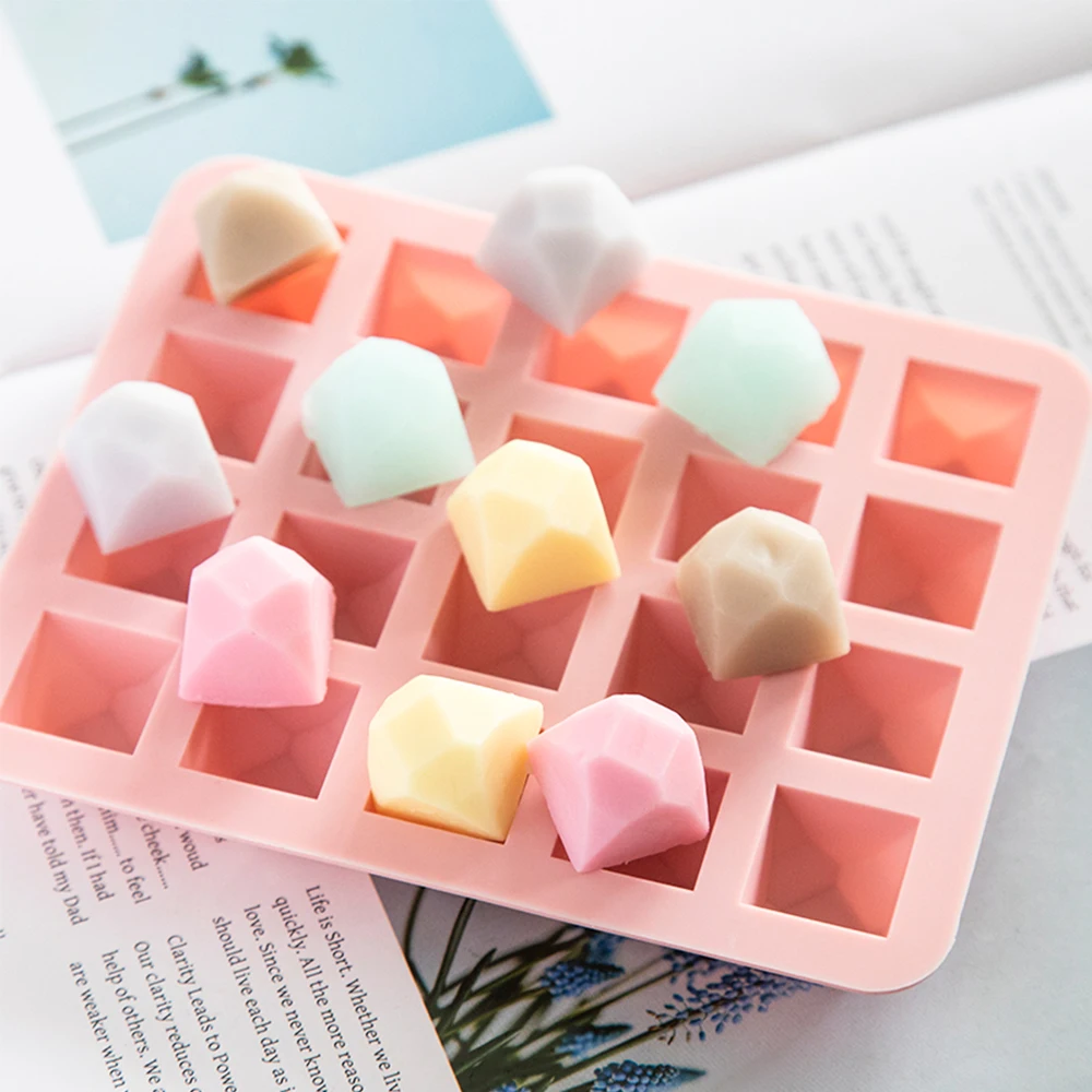 SJ Chocolate Mold 20 Cavity Silicone Ice Cube Maker Ice Mold Tray Cake Decorating Tools For Bakeware afbeelding