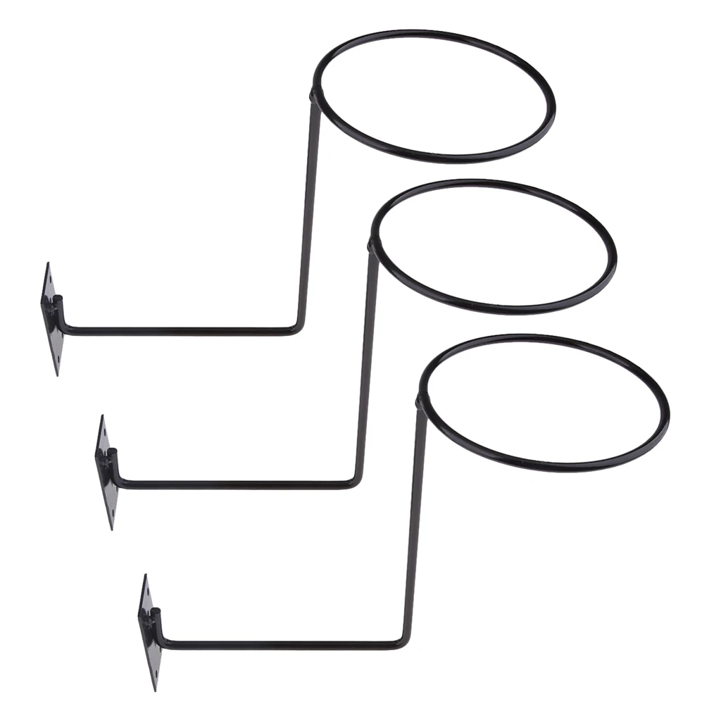 3Pcs Universal Aluminum Motorcycle Accessories Helmet Holder Hanger Rack Wall Mounted Hook for Coat Hat Cap Helmet Rack Black 