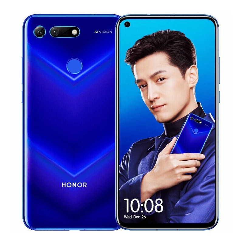 Honor View 20, Honor V20, мобильный телефон Kirin 980, Android 9,0, 6,4 дюймов, полный экран, 48.0мп, камера AI, 8 Гб ram, 256 ГБ rom, супер зарядное устройство