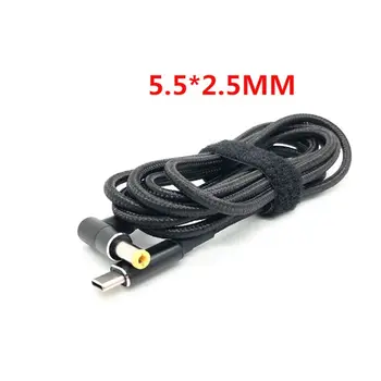 

5A PD Fast Charging Cable Type-c to DC Adapter 2.5x0.7/5.5x2.1/5.5x2.5 for Dell