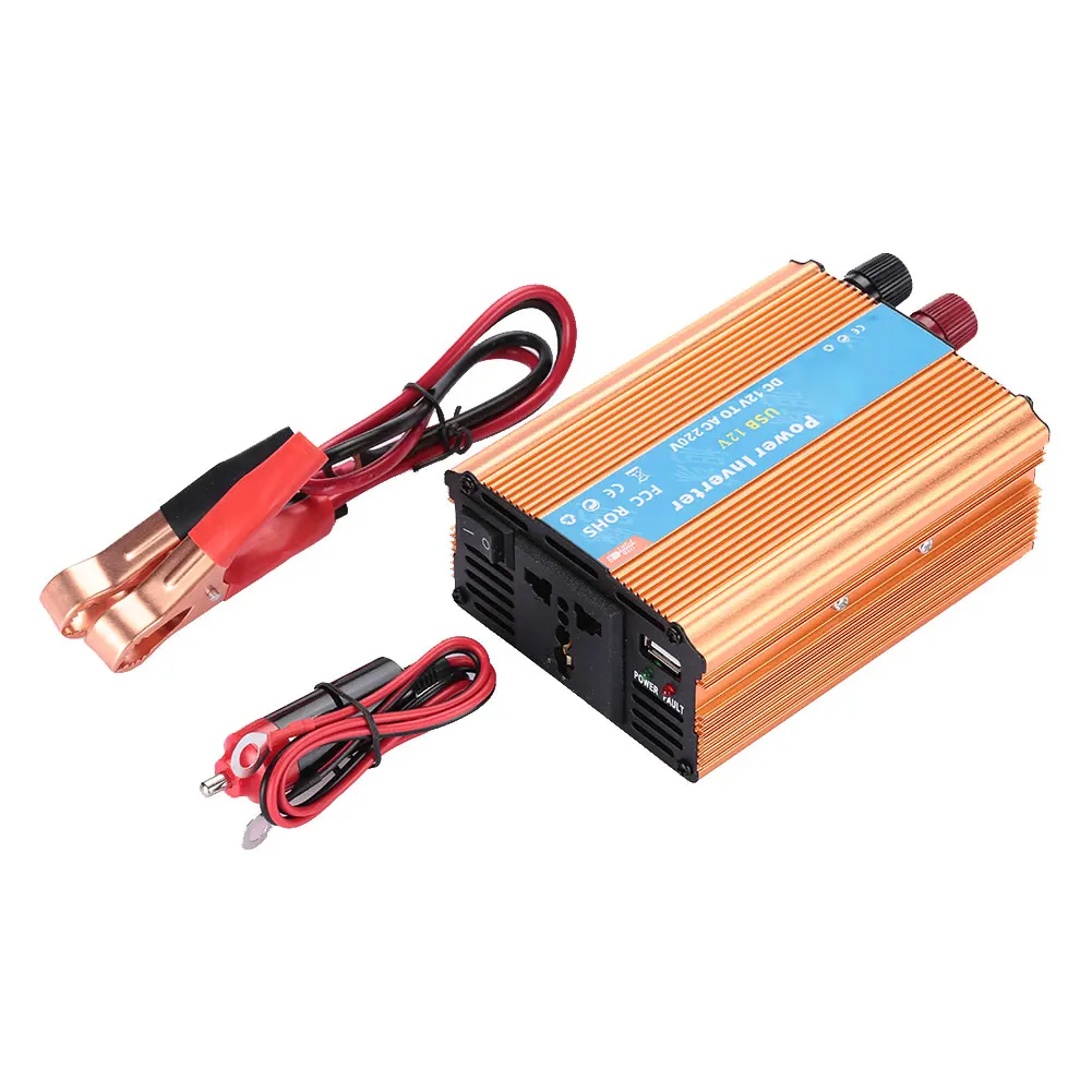 USB зарядка 600 Вт DC 12 В к AC 220 В портативный автомобильный инвертор зарядное устройство конвертер адаптер DC 12 к AC 220 Модифицированная синусоида