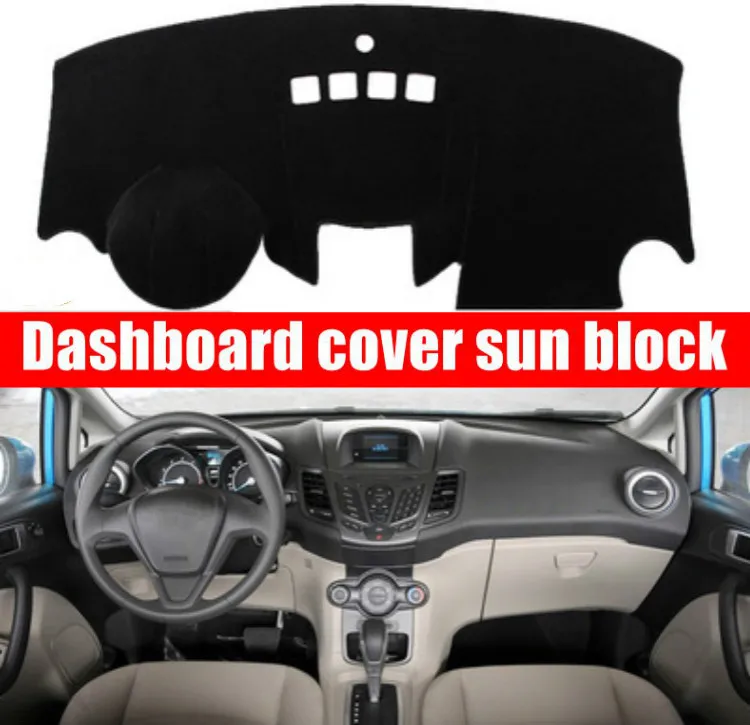

for ford fiesta 2009-2016 dashboard mat Protective pad Shade Cushion Photophobism Pad car styling accessories