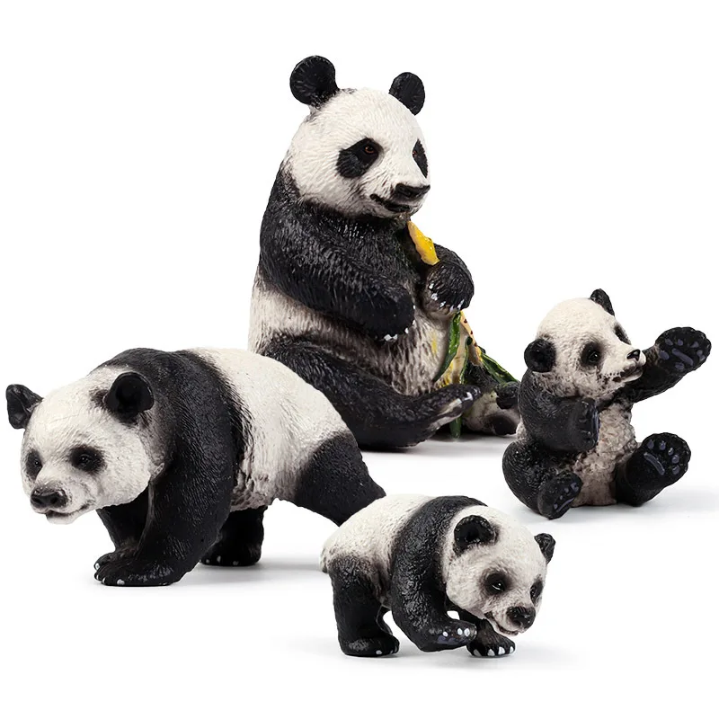 

Children's Wild animal model Environmentally friendly giant panda toy set collection gift Toy model