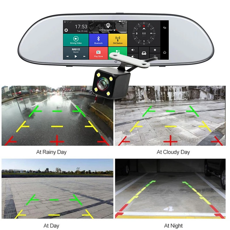 Gps Android автомобильный монитор bluetooth MP4 сенсорный экран