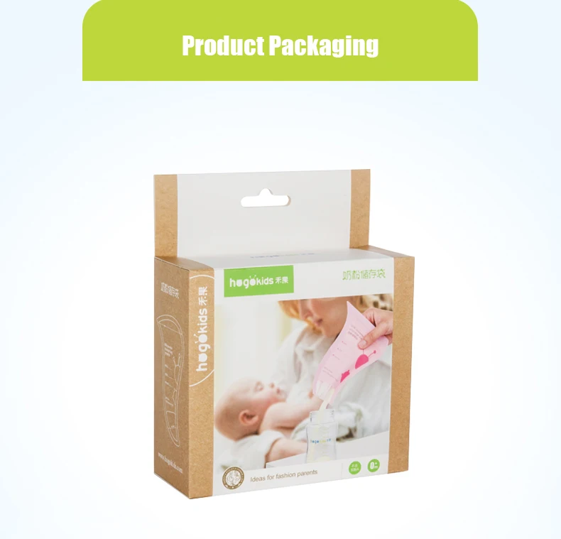 Hogokids 30 шт детские пакеты для хранения продуктов, Предварительно стерилизованные пакеты для хранения грудного молока, без бисфенола, сумки для кормления, безопасные мешки для грудного молока