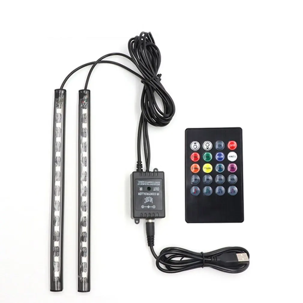 

Led Car Foot Ambient Light With USB Cigarette Lighter Backlight Music Control App RGB Auto Interior Decorative Atmosphere Lights