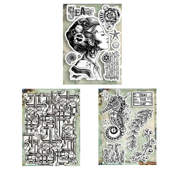 

15 x 20 CM 2020 DIY New Stamps For Scrapbooking And Clear Stamps Card Making HD Natural Rubber Stamp Account Craft Set
