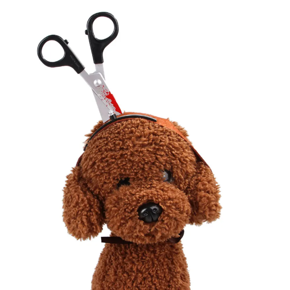 Шапка для собак на Хэллоуин головные уборы для животных забавные украшения в форме топора Реалистичный дизайн кошка шапка для собак Косплей