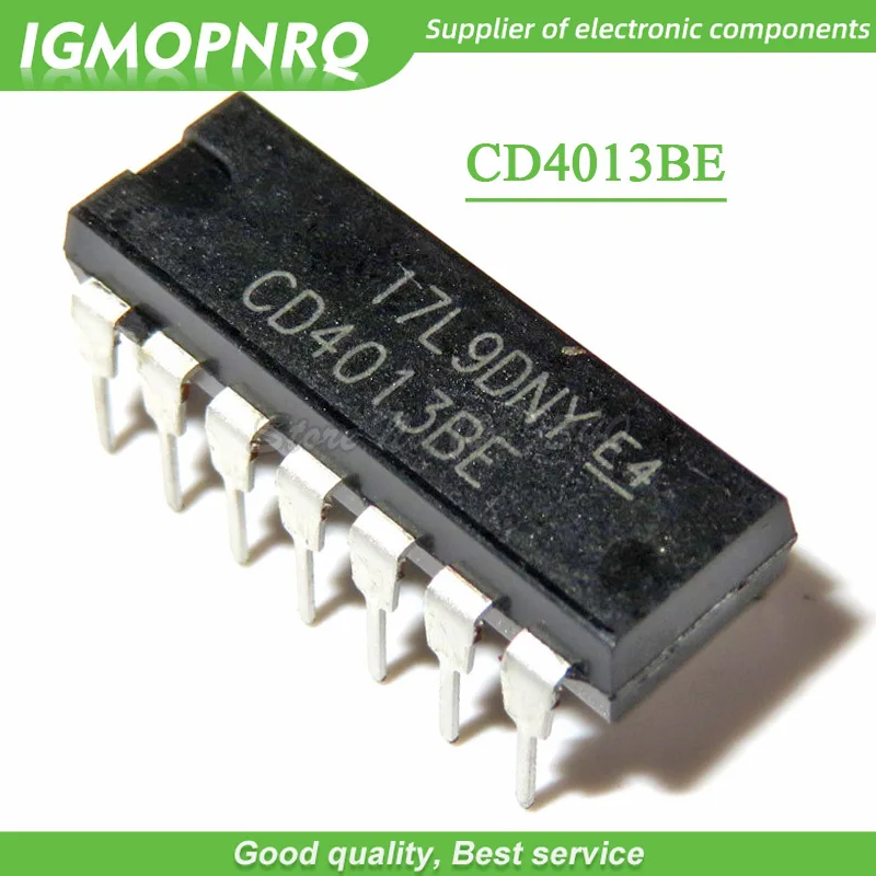 10 шт./лот CD4013BE CD4013 DIP 14 IC предустановка и сброс триггера/логического чипа новый