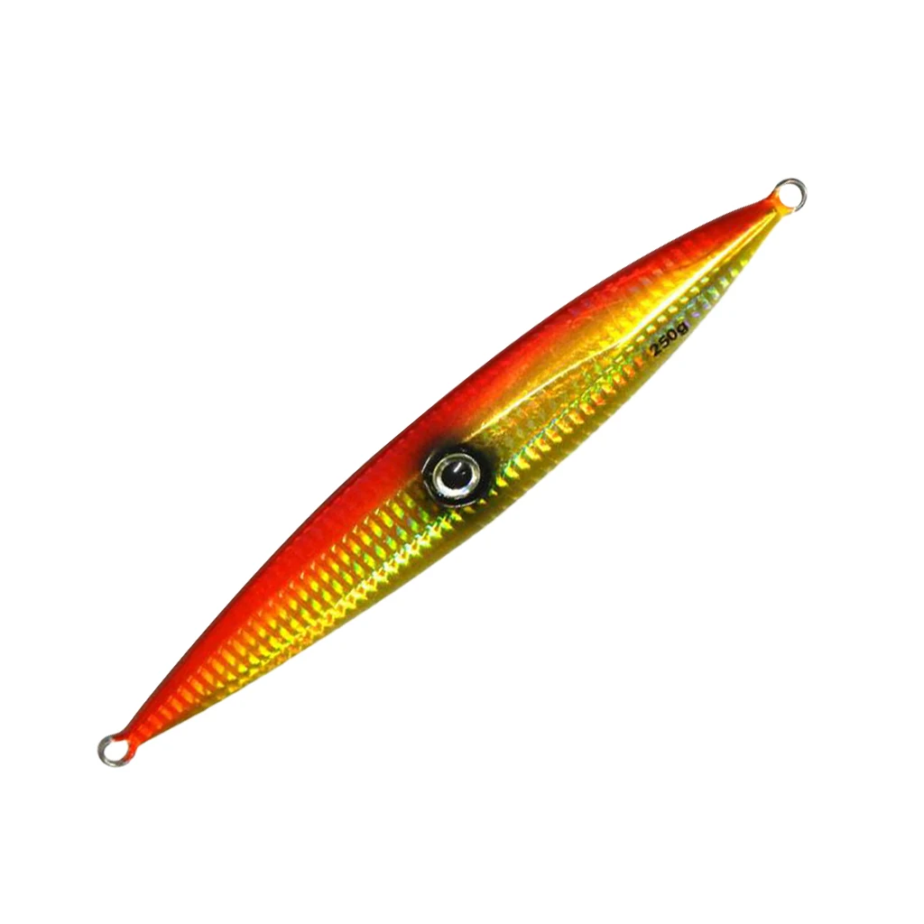 250g 19.5cm Metal Fishing Lure Vertical Jigging Bait Hard Heavy Weight Bait Crankbait for Casting