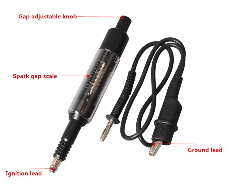 New! Adjustable Car Spark Range Test Spark Plugs Tester Wires Coils Diagnostic Tool Coil Ignition System Tester Repair Tools
