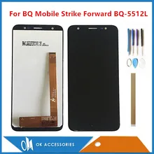 5,4" для BQ мобильный BQ-5512L Strike Forward BQ5512L ЖК-дисплей+ сенсорный экран Digiziter сборка белый черный с инструментами лента