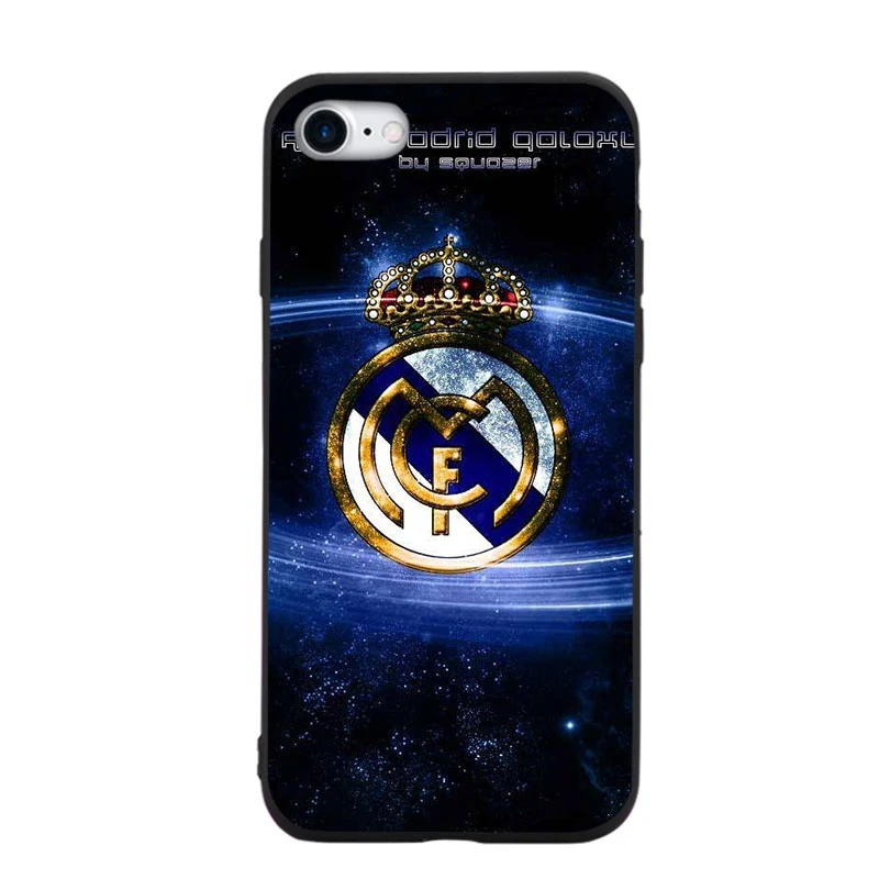 Чехол для телефона с логотипом футбольной команды Реал Мадрид для IPhone 7 8 Plus XS Чехлы для MAX XR для IPhone X 8 7 6 6S Plus 5 SE мягкий чехол из ТПУ - Цвет: XX1328