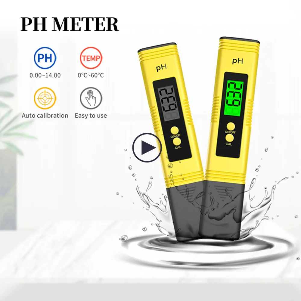 

Drinking Water Quality PH Meter Accuracy 0.1 Automatic Calibration LCD Digital PH Tester For Aquarium Pool Hydroponics Pocket