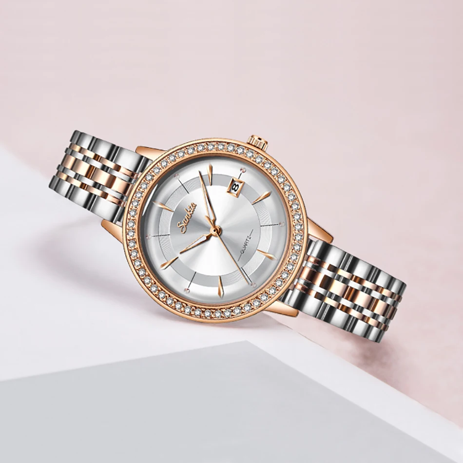 SUNKTA 2020 новые часы женские Relogio Feminino модные роскошные бриллианты Bayan Kol Saati