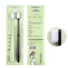 2 шт ультра-тонкая зубная щетка Экологичная мягкая щетина маленькая головка пшеничная соломенная ручка для беременных Чувствительная для чистки рта# zb