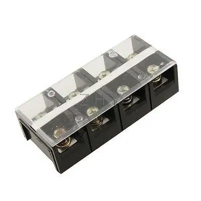 

Dual Row 4 Position 4P Screw Terminal Strip Block 600V 150A