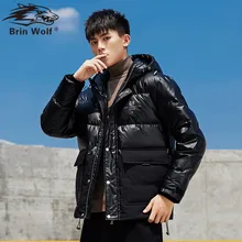 Мужской пуховик, зимняя новинка, Корейская версия, короткое пальто, тонкая одежда, Молодежная мужская мода, теплый пуховик для мужчин