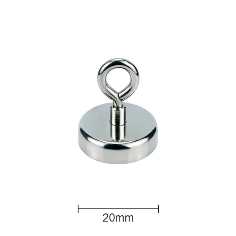Мощный круглый неодимовый магнит с потайным отверстием и глазом - Цвет: 20mm-S