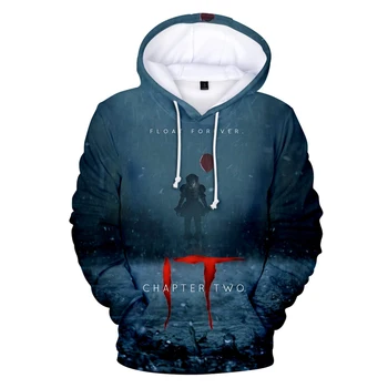 

America's Funny Terrorist Flim it-chapter 2 3D Sweatshirts Red Ballon Pattern Hoodies Gothic Streetwear Dark Men/Women Pullovers