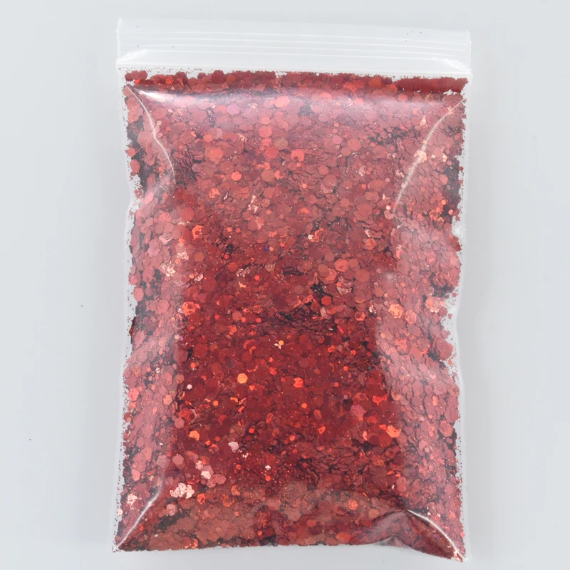 Color20-50g Голографический массивный/тонкий микс свободный блеск-50 грамм 1 мешок-блеск-дизайн ногтей Блеск-смесь Блеск-стакан блеск-MD11(1-30 - Цвет: Color20-50g