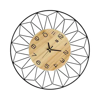 

Wooden Wall Clock Chic Wall Decorative Hanging Clock Art Decor Wall Clock for Home Office Living Room Bedroom
