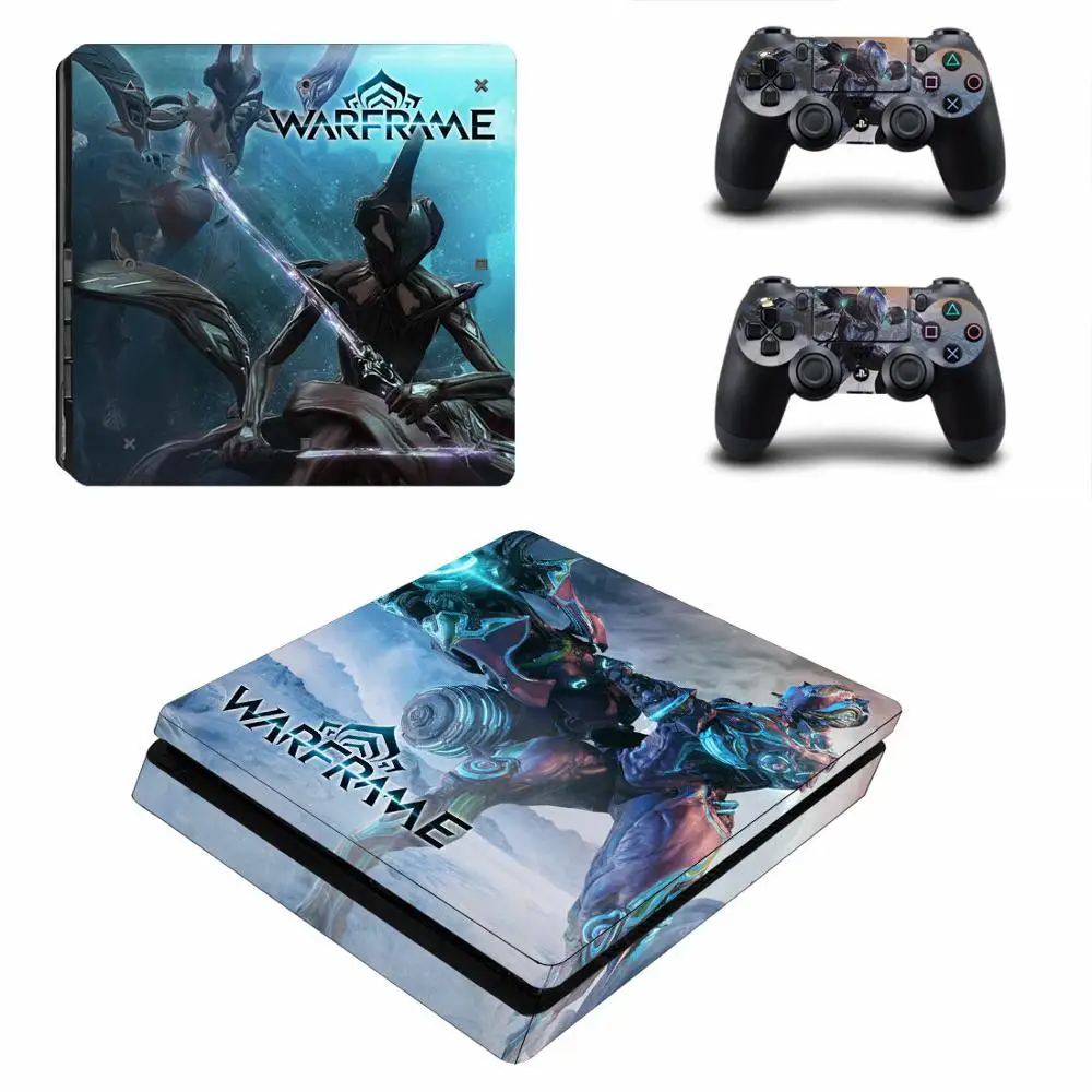 Warframe PS4 тонкие наклейки PS 4 Play станция 4 тонкие наклейки для кожи Стикеры для playstation 4 тонкая консоль и контроллер