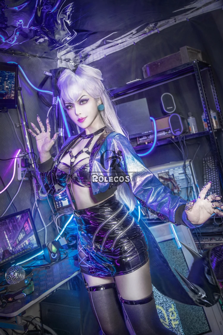 Rolecos Game Lol Kda Cosplay Costume Evelynn Women Sexy All Out Halloween Bra Skirt Full Set -Zentai shop online H353c2d387c30432b98105f93360a19bdR.jpg