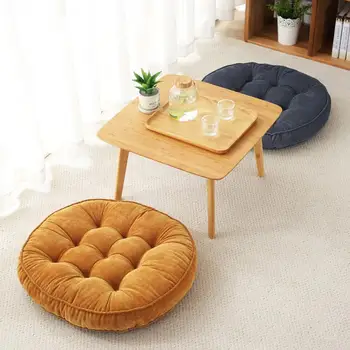 

Round Chair Cushion Cushion Simple Home Chair Cushion Soft Floor Cushion Solid Color Futon Cushion Office Pillow 2 Sizes