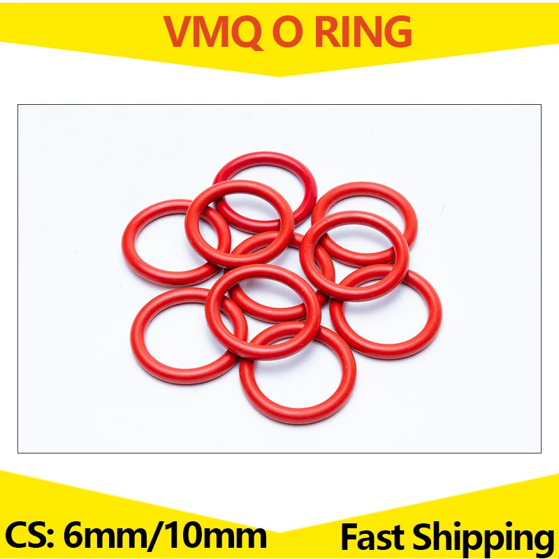 200mm VMQ Silicone O-Ring Gaskets Washer 10mm Thick Select Size ID 180mm 