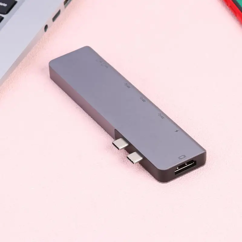 USB 3,1 TF адаптер типа C к HDMI 2 USB C 2 USB 3,0 Plug and Play Телевизионная камера высокой четкости карта памяти адаптер